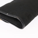 Christian Dior Honeycomb Canvas Chain Shoulder Bag Black Gold Auth 164031-12