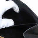 Christian Dior Honeycomb Canvas Chain Shoulder Bag Black Gold Auth 164031-21