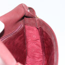 CARTIER Must Line Shoulder Bag Leather Bordeaux Gold Auth 164033-17