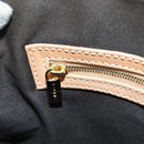 CELINE Macadam Canvas Hand Bag PVC Leather Brown Gold Auth 164047V-23