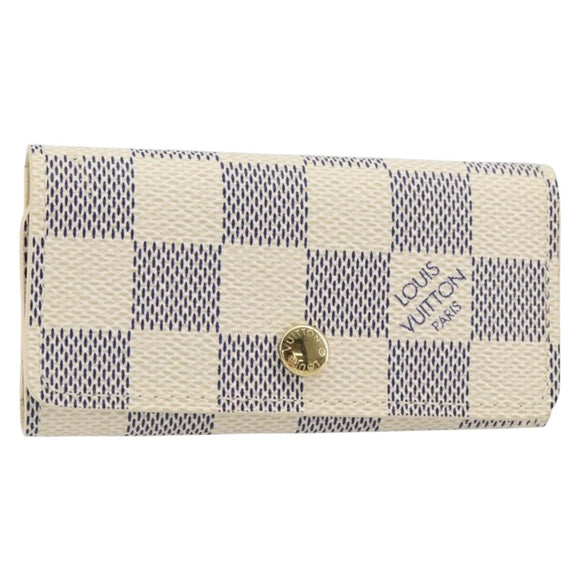 LOUIS VUITTON Damier Azur Multicles 4 Schlüsseletui N60020 LV Auth 164049V