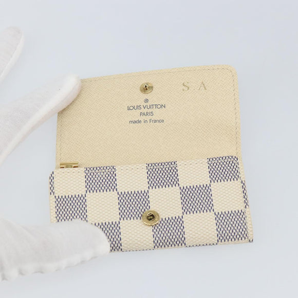 LOUIS VUITTON Damier Azur Multicles 4 Schlüsseletui N60020 LV Auth 164049V