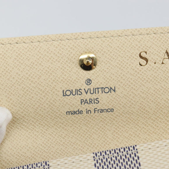 LOUIS VUITTON Damier Azur Multicles 4 Schlüsseletui N60020 LV Auth 164049V
