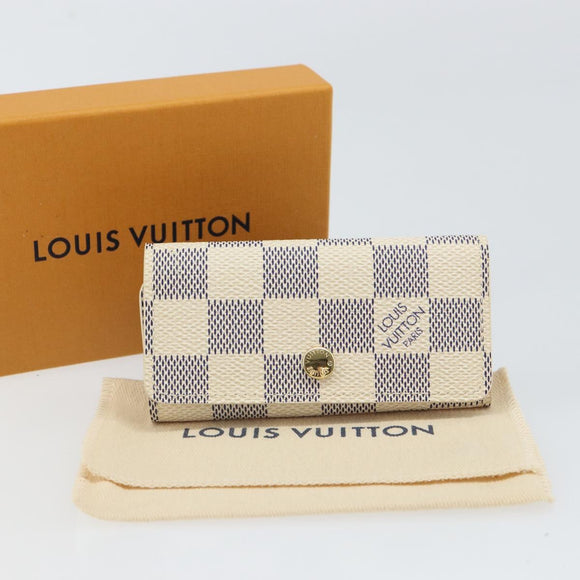LOUIS VUITTON Damier Azur Multicles 4 Schlüsseletui N60020 LV Auth 164049V