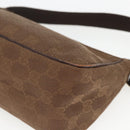 GUCCI GG Canvas Shoulder Bag Brown Gold 106644 Auth 164050-12