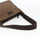 GUCCI GG Canvas Shoulder Bag Brown Gold 106644 Auth 164050-7