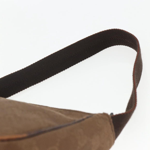 GUCCI GG Canvas Shoulder Bag Brown Gold 106644 Auth 164050