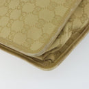 GUCCI GG Canvas Shoulder Bag Beige Gold 91762 Auth 164051-16