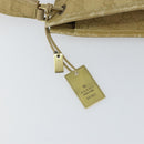 GUCCI GG Canvas Shoulder Bag Beige Gold 91762 Auth 164051-10