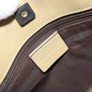 GUCCI GG Canvas Shoulder Bag Beige Gold 91762 Auth 164051-18