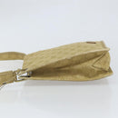 GUCCI GG Canvas Shoulder Bag Beige Gold 91762 Auth 164051-4