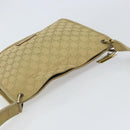 GUCCI GG Canvas Shoulder Bag Beige Gold 91762 Auth 164051-6