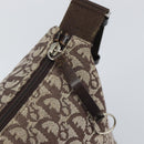 Christian Dior Trotter Canvas Shoulder Bag Navy Silver Auth 164052-14