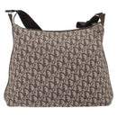 Christian Dior Trotter Canvas Shoulder Bag Navy Silver Auth 164052-3