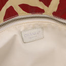 CHANEL Camelia Tote Bag Nylon Red CC Auth 164053-17