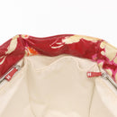 CHANEL Camelia Tote Bag Nylon Red CC Auth 164053-19