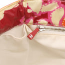CHANEL Camelia Tote Bag Nylon Red CC Auth 164053-20
