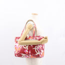 CHANEL Camelia Tote Bag Nylon Red CC Auth 164053-24