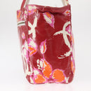 CHANEL Camelia Tote Bag Nylon Red CC Auth 164053-3