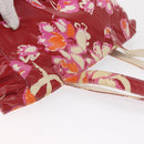 CHANEL Camelia Tote Bag Nylon Red CC Auth 164053-6