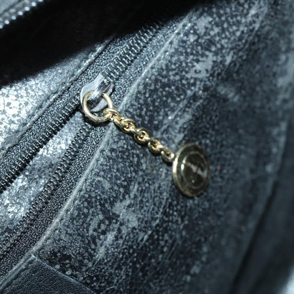 GUCCI Schultertasche Leder Schwarz Gold Original 164055