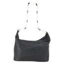 GUCCI Schultertasche Leder Schwarz Gold Original 164055-2