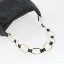 GUCCI Schultertasche Leder Schwarz Gold Original 164055-7