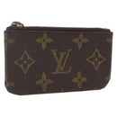 LOUIS VUITTON Monogram Pochette Cles Coin Purse M60033 LV Auth 164056-1