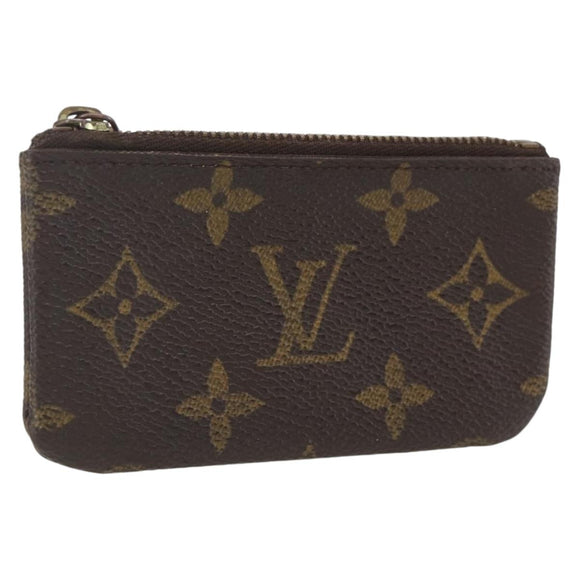 LOUIS VUITTON Monogram Pochette Cles Coin Purse M60033 LV Auth 164056