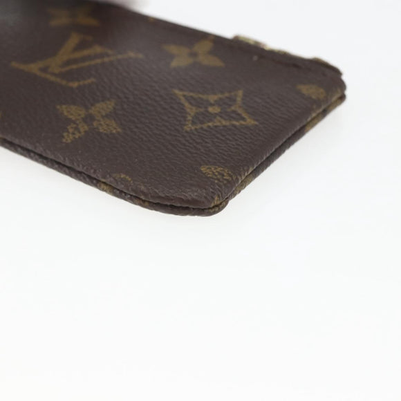 LOUIS VUITTON Monogram Pochette Cles Coin Purse M60033 LV Auth 164056
