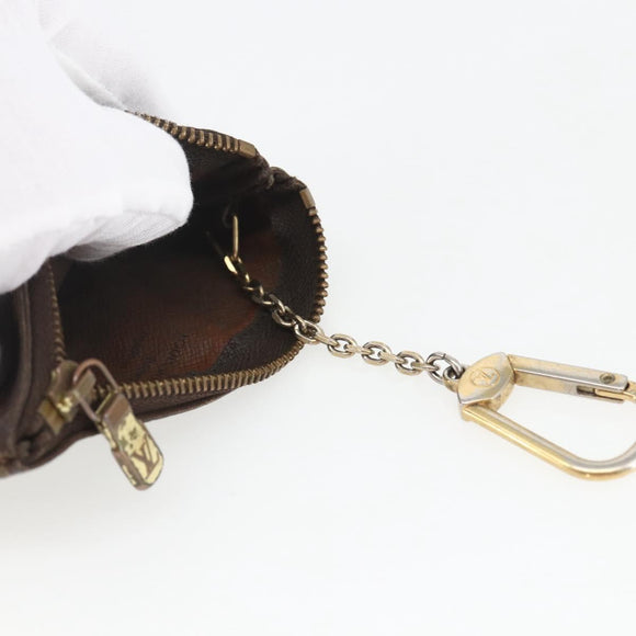 LOUIS VUITTON Monogram Pochette Cles Coin Purse M60033 LV Auth 164056