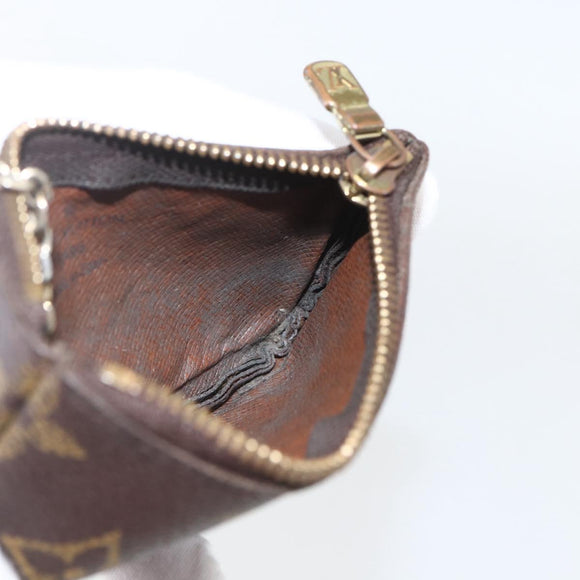 LOUIS VUITTON Monogram Pochette Cles Coin Purse M60033 LV Auth 164056