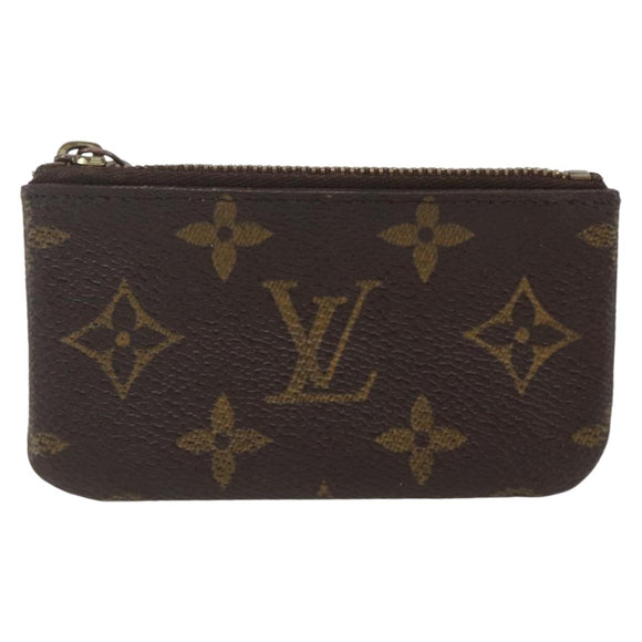 LOUIS VUITTON Monogram Pochette Cles Coin Purse M60033 LV Auth 164056