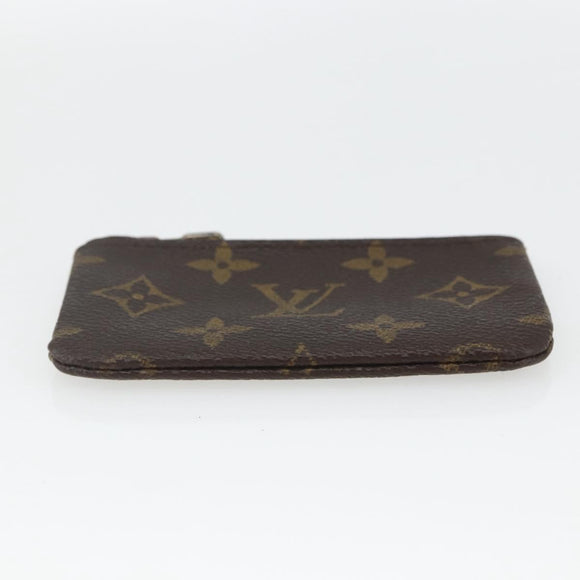 LOUIS VUITTON Monogram Pochette Cles Coin Purse M60033 LV Auth 164056