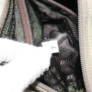 PRADA Hand Bag Nylon Khaki Silver Auth 164059-12