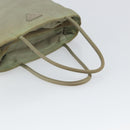 PRADA Hand Bag Nylon Khaki Silver Auth 164059-7