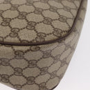 GUCCI GG Supreme Web Sherry Line Bag PVC Beige Gold 89 02 032 Auth 164062-12