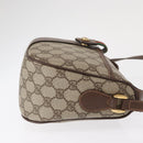 GUCCI GG Supreme Web Sherry Line Bag PVC Beige Gold 89 02 032 Auth 164062-4
