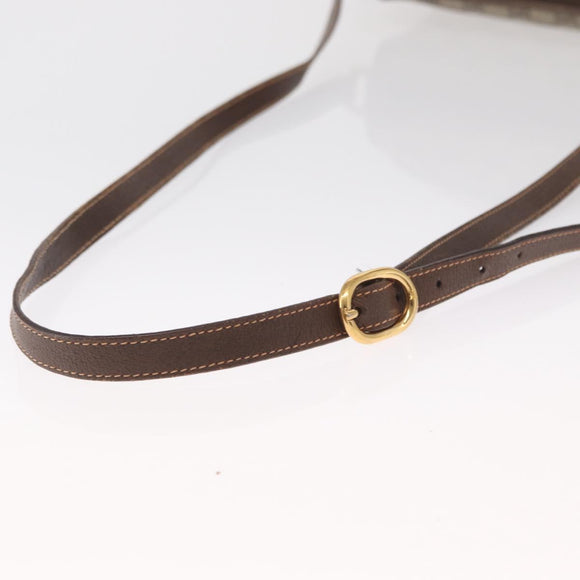 GUCCI GG Supreme Web Sherry Line Bag PVC Beige Gold 89 02 032 Auth 164062