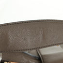 LOUIS VUITTON Mahina Solar Powered PM Bag Leather Taupe M93124 LV Auth 164063V-17