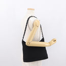 Salvatore Ferragamo Shoulder Bag Nylon Black Silver Auth 164064-21