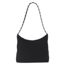 Salvatore Ferragamo Shoulder Bag Nylon Black Silver Auth 164064-13