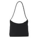 Salvatore Ferragamo Shoulder Bag Nylon Black Silver Auth 164064-2