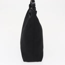 Salvatore Ferragamo Shoulder Bag Nylon Black Silver Auth 164064-3