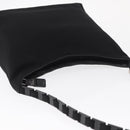 Salvatore Ferragamo Shoulder Bag Nylon Black Silver Auth 164064-6