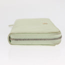 CHANEL Long Wallet Caviar Skin Green Gold CC Auth 164071A-4