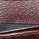 GUCCI Long Wallet Leather Dark Brown Gold 322104 Auth 164074V-19