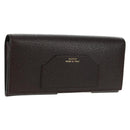 GUCCI Lange Brieftasche Leder Dunkelbraun Gold 322104 Auth 164074V-1