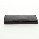 GUCCI Lange Brieftasche Leder Dunkelbraun Gold 322104 Auth 164074V-6