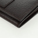 GUCCI Long Wallet Leather Dark Brown Gold 322104 Auth 164074V-9